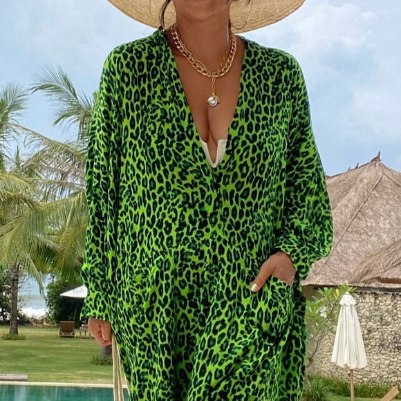 Kaftan dress handmade one size fits all - Picture 2 of 5